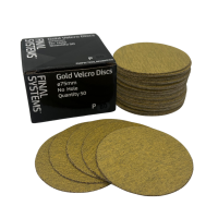 Gold Velcro Discs 75mm